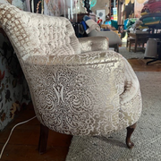 Plush Velvet Vintage Sofa