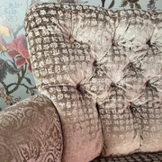 Plush Velvet Vintage Sofa