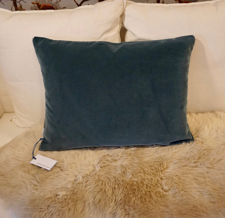 Designers Guild - Cassia Celadon Mist Velvet Cushion