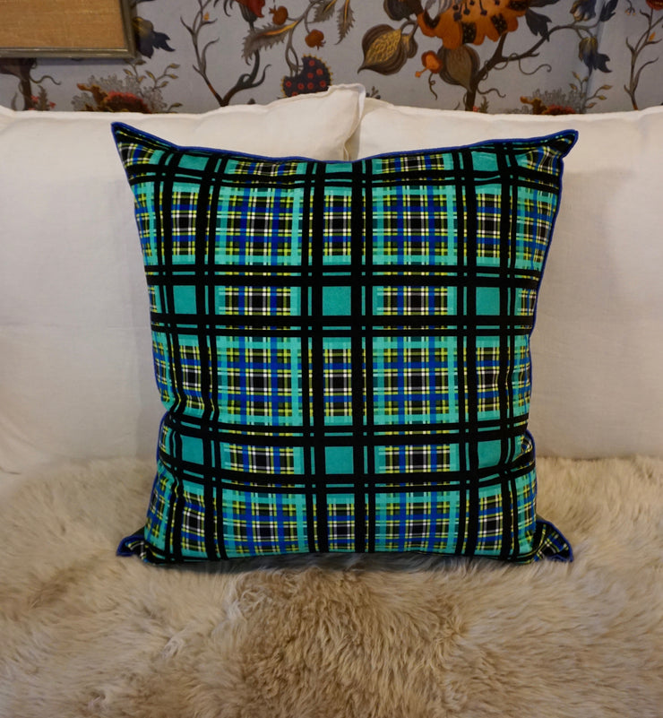 Designers Guild Patiali Azure Velvet Cushion
