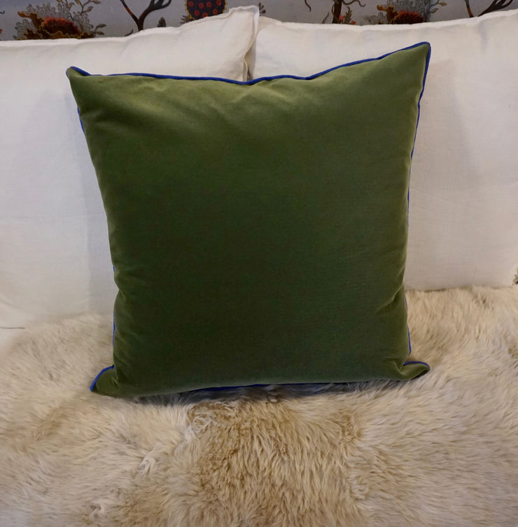 Designers Guild Patiali Azure Velvet Cushion