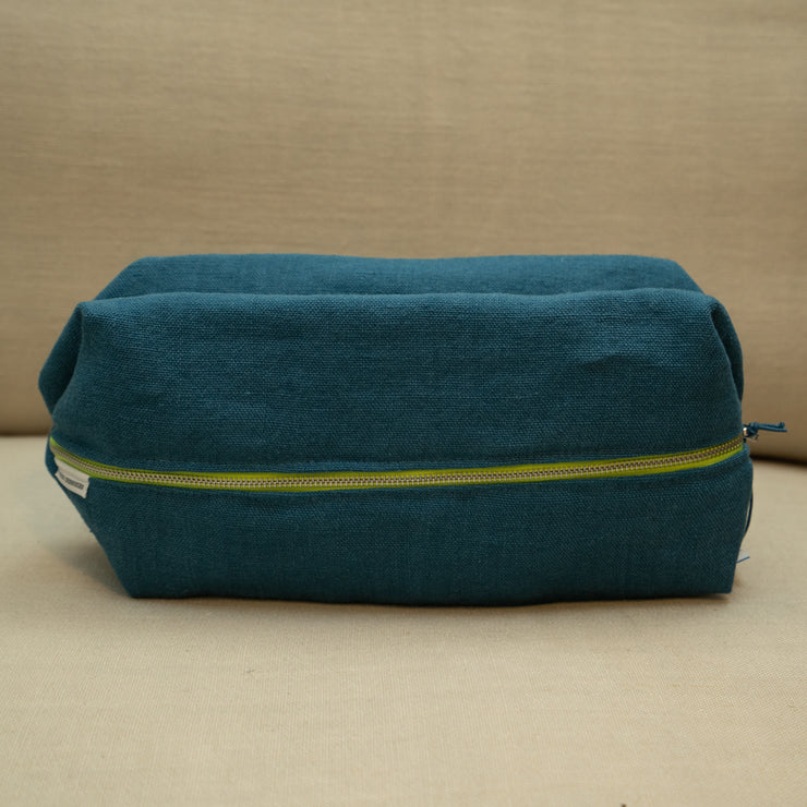 Designers Guild Brera Lino Cobalt Wash Bag
