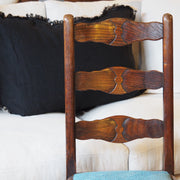 Antique English Oak Country Dining Chairs (set of 4)