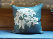 Maison Levy Fleur Bleu Cushion